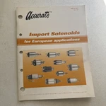 Ace Electric Company Import Solenoids European Applications Catalog 740-51101. Fixed Price $11.69.