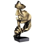Aboxoo Thinker Statue, Silence Is Gold Abstract Art Assorted Colors Sizes. Fixed Price $29.73.