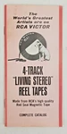 Vintage Rca Victor 4-TRACK Living Stereo Reel Tape Catalog CAT-8820/163. Fixed Price $16.96.