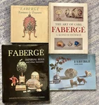 Lot 4 Peter Carl Faberg Books, Eggs, Art Of, Fantasies & Treasures. Fixed Price $30.45.