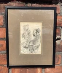 Original Clown Pencil Sketch Drawing By Robert Emmett Owen (1878-1957) Signed!. Fixed Price $80.00.