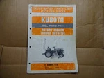 Kubota RC60-71H Rotary Mower Parts Manual Catalog 11/82. Fixed Price $15.00.