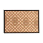 Brands Cork Bulletin Board, 36" X 24", Black Wood Style Frame, Quatrefoil Desi. Fixed Price $75.18.