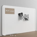Baysola Large Felt Bulletin Board Wall 24X36 Frameless Picture Cork. Fixed Price $58.22.