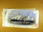 Original Old Antique Print 1856 Hm Dispatch Gun-boat Wanderer Naval Victorian. Fixed Price $18.84.
