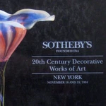 Sothebys Auction Catalog 1994 New York 20TH Century Decorative Art 6628 Tiffany. Fixed Price $31.99.