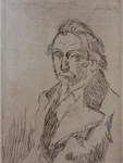 Gravure Orig Joseph Victor Roux Champion Sign Portrait Emile Bernard 1927. Fixed Price $145.81.