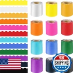 Bulletin Board Borders Set - 12 Rolls, 393.6 Ft, Colorful Office/school/classroo. Fixed Price $60.90.
