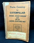 Vintage 1944 Catalog Caterpillar Parts Diesel D3400 Engine & 34-15 Electric Set. Fixed Price $35.70.
