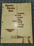 1961 Chrysler Plymouth Dodge Special Service Tool Catalog Original Miller. Fixed Price $34.99.