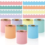 Elcoho 8 Rolls 262.4 Feet Scalloped Bulletin Borders Boarder. Fixed Price $29.87.
