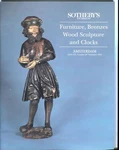 Sothebys Auction Catalog Nov 24 1992 Furniture, Bronzes, Wood Sculpture, Clocks. Fixed Price $20.95.