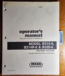 Woods B315-6 B214R-6 B320-6 B214RQ-6 B320Q-6 Rotary Cutter Operator Parts Manual. Fixed Price $25.00.