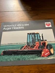 Versatile Tractor 4812 4814 Auger Header Brochure Fcca. Fixed Price $21.99.