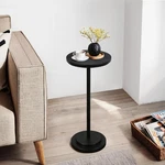 Covlon Drink Table, Carved Top Martini 10.5 X 24 Inches, Black. Fixed Price $74.99.