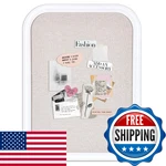 Aitakatta Bulletin Board With Linen, 23.6X17.7 Inches White. Fixed Price $69.52.