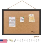 Yunihome Cork Bulletin Board, 17X23 Inches Hanging Wooden Framed With. Fixed Price $52.54.