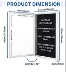 Swancrown Lockable Letter Bulletin Board Shatter Resistant Display Message. Fixed Price $109.00.
