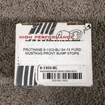 Prothane 6-1303-BL Black Front Bump Stop Kit 1964-1973 Ford Mustang. Fixed Price $14.99.