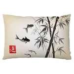 Ekobla Throw Pillow Cover Japanese Painting Asian Oriental Birds Bamboo.... Fixed Price $17.21.
