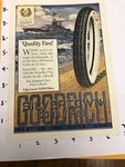 Strong, Vivid Colors! C. 1918 Wwi Goodrich Silvertown Tires Ad W/camels UC11. Fixed Price $12.99.