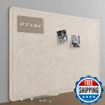 Large Felt Bulletin For Wall, 48"X36" Frameless Picture Board, Soft. Fixed Price $61.98.