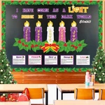 Christmas Advent Bulletin Board Nativity Religious S.... Fixed Price $22.39.
