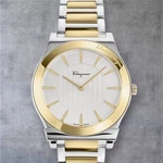 Salvatore Ferragamo Men's Duo Two Tone 41MM Bracelet Fashion Watch. Fixed Price $525.49.