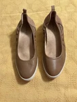 Vionic Jacey Leather Shoes Ladies Size 9 Toffee Brown Wedge Heel Orthotic Suppor. Fixed Price $20.00.