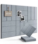 Fluxynara Felt Bulletin Board Tiles -28"X18" With 40 Adhesive Tabs, Cork Boar.... Fixed Price $27.81.