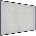 Jiloffice Cork Linen Bulletin Board 48 X 36 Inch Grey Black Aluminum Frame Wall. Fixed Price $143.98.