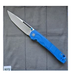Petrified Fish Ripple PFP11BW 14C28N Drop Point Blue G10 Pocketknife. Fixed Price $65.00.