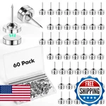 Goolada 60 Sets Magnetic Push Pins, Silver Tacks, Flat Thumbtacks For. Fixed Price $52.26.