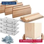 Blulu Set 3-1/2" Newel Post Mounting Kit 4 Pcs Bracket Metal Anchor Wit. Fixed Price $48.23.