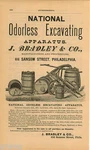 1876 Advert Bradley & Co National Odorless Excavating Apparatus Philadelphia. Fixed Price $19.99.