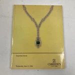 Christies Auction Catalog New York Important Jewels June 11 1986. Fixed Price $50.00.