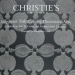 Christies Auction Catalog 1998 New York 9016 20TH Century Decorative Arts Crafts. Fixed Price $15.00.