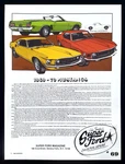 The 1969 1970 Ford Mustang Super Magazine Collector Series Literature. Fixed Price $6.95.