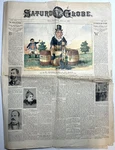 1899 Saturday Globe Utica Color Cartoon British Gunpowder Cliff Dwellers Crime. Fixed Price $39.99.