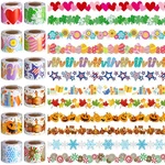 Geyee 12 Rolls 394 Ft Holiday Bulletin Board Borders Seasonal .... Fixed Price $43.72.