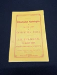 Reproduction--illustrated Catalog Of Carpenters' Tools--j B Shannon 1873-. Fixed Price $19.99.