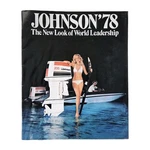 Vintage 1978 Johnson Outboard Motors Iconic Cover Full Line Brochure Catalog 235. Fixed Price $74.99.