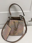 Coach Rowan Bucket Bag Rainbow Signature Canvas Sand Multi With Wallets. Fixed Price $285.00.