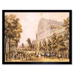 Painting Exhibition Crystal Palace Glass Great Victorian London Framed Art Print. Fixed Price $23.49.