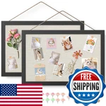 Aktop 2-PACK Bulletin 16X11 Inch Small Framed Linen. Fixed Price $34.41.