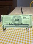 Rare Heathkit Master Builder Club 500 Holiday Bonus Points Certificate Unfilled. Fixed Price $50.00.