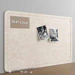 Baysola Large Felt Bulletin Board For Wall 36X24 Frameless Soft Cork. Fixed Price $51.19.