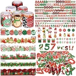 Kosiz 118FT Christmas Scalloped Bulletin Board Decor Set W/ 257 Cutouts. Fixed Price $38.38.