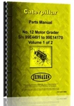 Caterpillar 12 Grader Parts Manual Catalog S/n 99E4491-99E14170. Fixed Price $56.99.