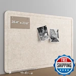 Baysola Large Felt Bulletin Board 36X24 Frameless Wall Cork Office Home De. Fixed Price $51.13.